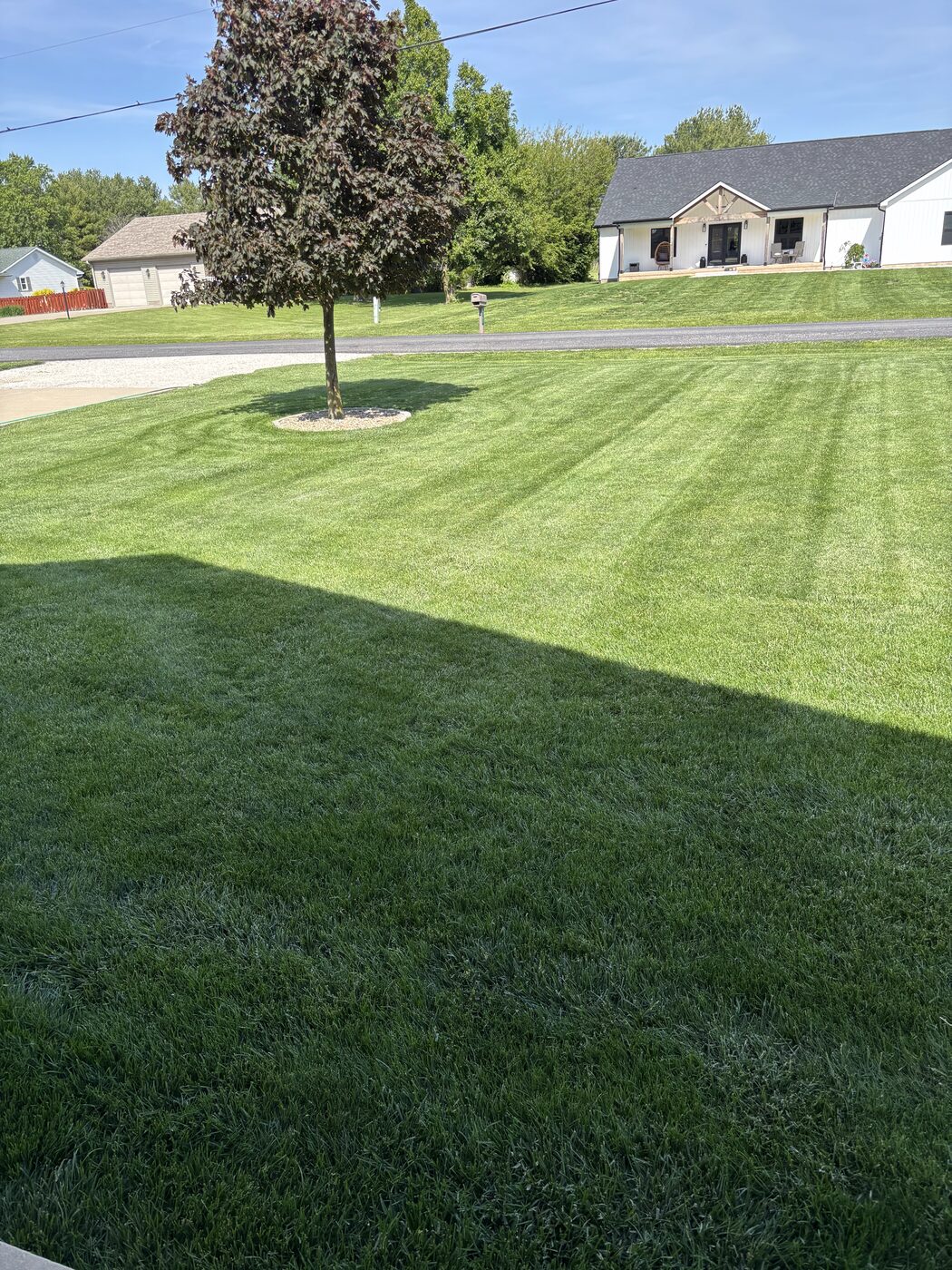 A lawn kept better than he found it