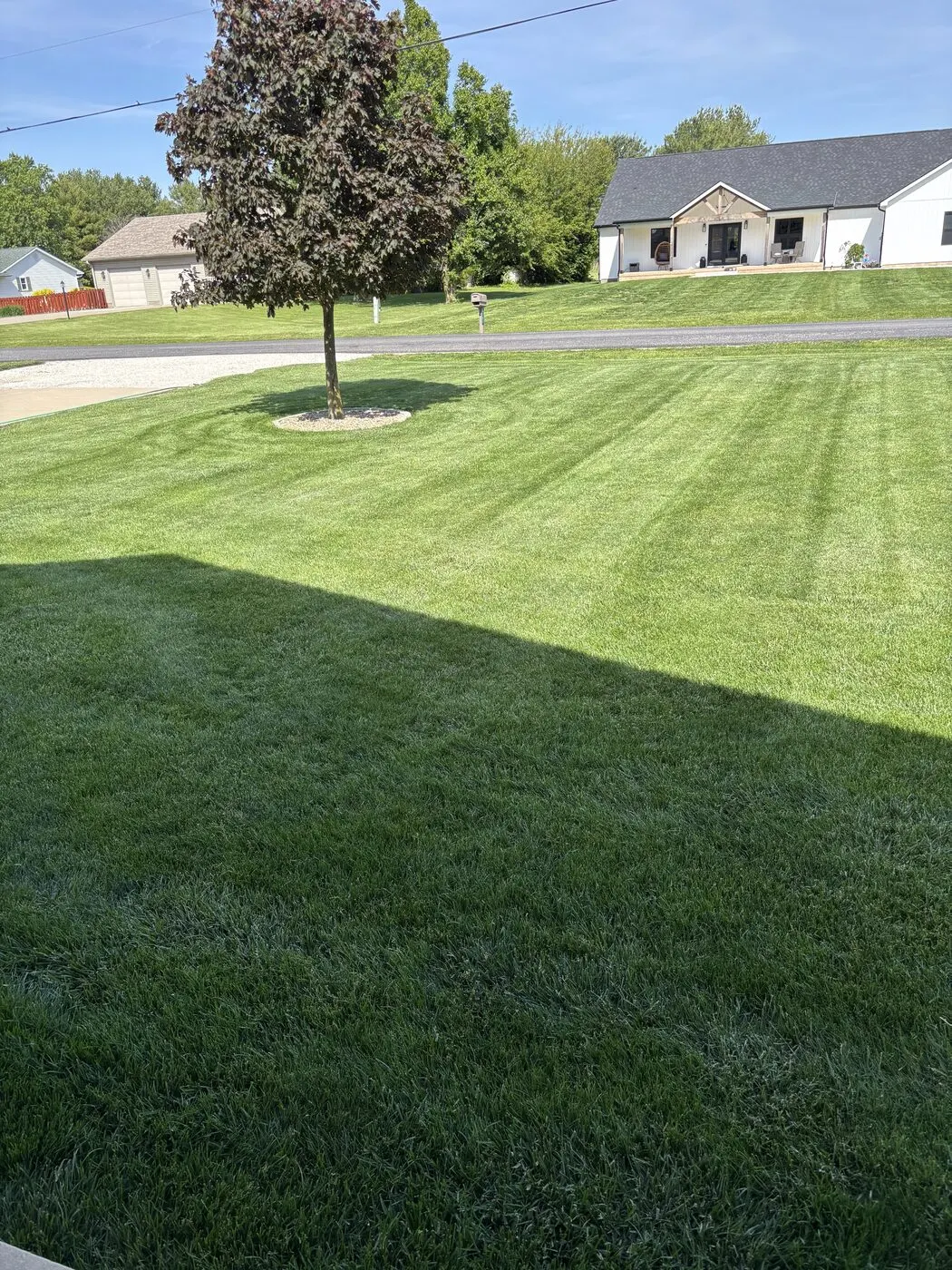A lawn kept better than he found it